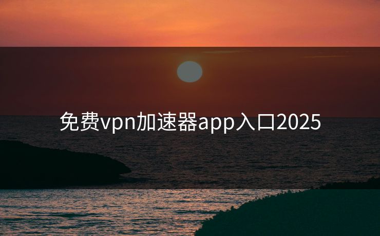 免费vpn加速器app入口2025 免费vpn加速器app入口2025